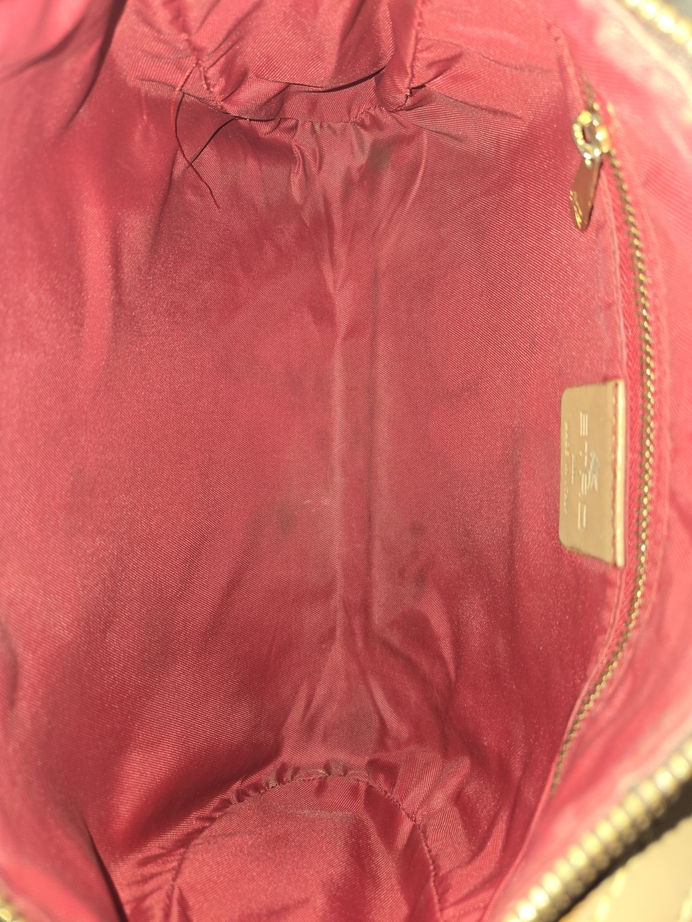 Etro Milano Authentic Paisley-Embossed Brown Leather Shoulder Bag With Dust Bag - Picture 9 of 13